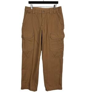 Duluth Firehose Rugged Pant Carpenter Jeans Brown Pockets - 35 x 30